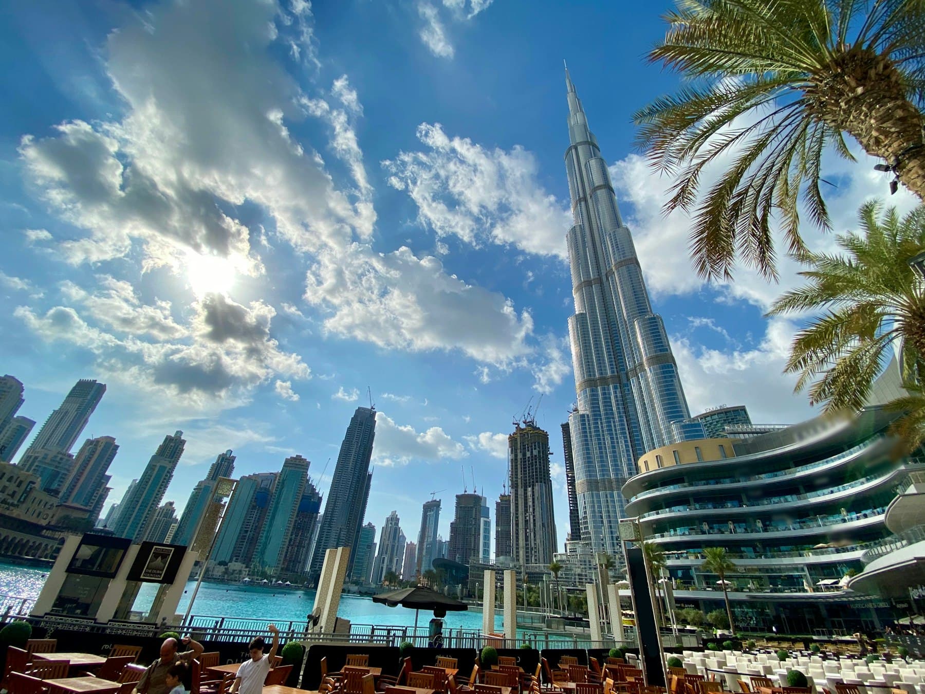 Burj Khalifa rising over Downtown Dubai